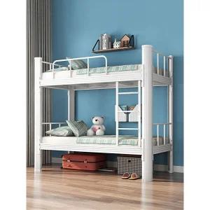 분리형2층침대 사다리 벙커 이층 프레임 싱글 침대 1800x2000x 900 mm - 화이트