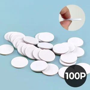 100개입 다용도 아크릴 폼 양면 테이프 30mm 원형 대용량 EVA 3M 그립톡 스티커