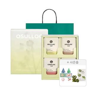 오설록 티 에디션 허브 선물세트 16입(4종, 4입), 1개+증정(쇼핑백,1개+말차프레첼,1개+ 홀리데이 파티팩,1개) 