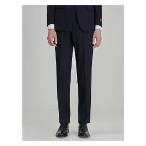 [로가디스] [SMART 4有] FABIO 브러쉬드 울 솔리드 레귤러 핏 수트 팬츠 네이비 (RX5902PL4R)