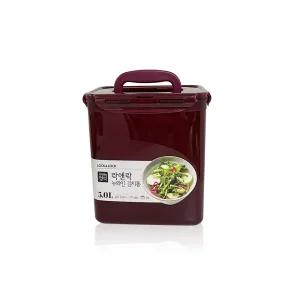 락앤락 뉴와인 김치통 5L HPL828HWN 두포기용 동치미 물김치 밀폐용기