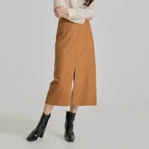 [미쏘]앞트임 h라인 롱스커트