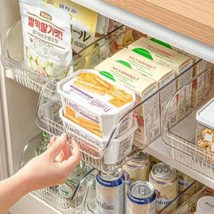 메종치비네 바퀴달린 투명 냉장고 트레이(슬림) 3P