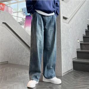 숏 기본 롱 기장 투턱 스판 밴딩 청바지 벌룬핏청바지