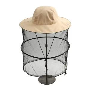 해충방지 모기장 방충모자(크림) 낚시 벌초모자
