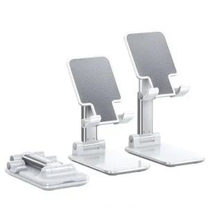 [월드온]미니 스마트폰 폴딩거치대 각도조절 높이조절 스탠드 탁상용 핸드폰 태블릿 다용도 휴대용 폴딩