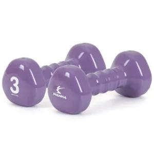 PVC 삼각아령 3kg 스모키라벤더/균형 단련 홈트레이닝 아령 운동 헬스 근력 증진 홈트 스포츠 트레이닝