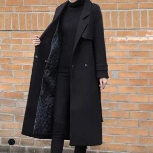 클라셰 (77까지)레이디퀼팅롱코트+벨트SET_B5W0037