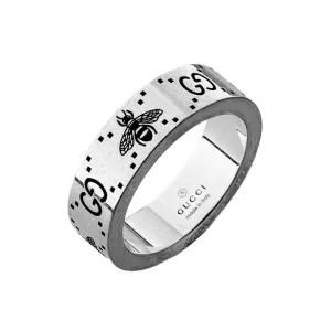 [구찌] GG 반지 비 인그레이빙 링 728389 J8400 0728 실버 6mm