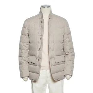 [레노마](광주신세계)FW시즌 베이지 헨리넥 재킷형 구스다운 점퍼 (BPLMBJ62A) ro3601439