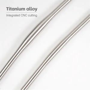 스포츠레저 자전거 CNC 핸들 바 플랫 티타늄 액세서리 Dahon Brompton MTB 25.4mm 31.8mm 사이클링 부품