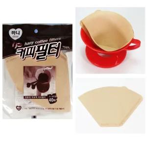 (대 5-10인용 40매) 하니 커피 여과지/필터/드립백/거름망/드립/거름/종이/여과기/원두/메이커/핸드/여과