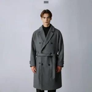 [모로엠] 국내 생산 남성 울모직 더블 로브코트 DMG-CTW-Q4474451