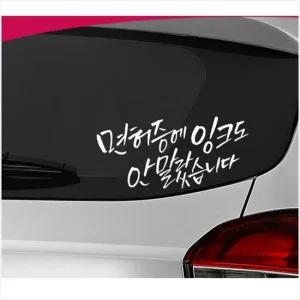 D24 초보운전 차량용 데칼스티커 TKCH-19 활용도높은 편리한 튜닝스티커 꾸미기 자동차튜닝