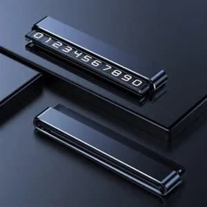 시크릿 자동차 주차 번호판 듀얼 차량용 주차 번호판 메탈 연락처판