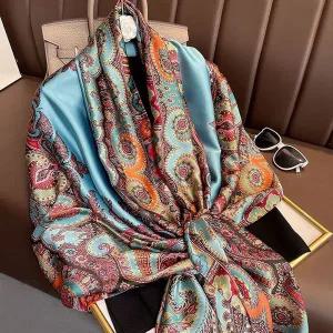 [콩심팥심]엣지있는 패션 여성 쁘띠 롱스카프 페이즐리스카프 쁘띠스카프
