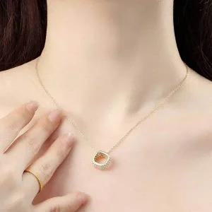 [콩심팥심]은목걸이 목걸이 순은목걸이 링목걸이 큐빅목걸이