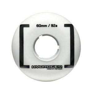 롤러블레이드 수소 블랭크 60/92A (4PCS), 인라인 스케이트용 휠, 흰색, 60mm/92A, 남녀 공용