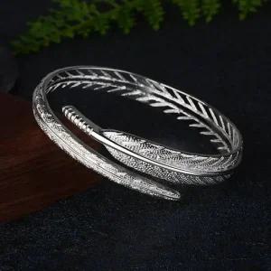 은팔찌 조절 실버 심플 여성 팔각형 뱅글팔찌 풍수아이템 불자팔찌 은팔찌 빈티지팔찌