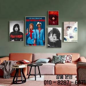 가수 레이디 클래식 초상화 MAYHEM 새로운 음악 앨범 포스터 캔버스 회화 벽 아트 그림 홈 장식 팬 선물