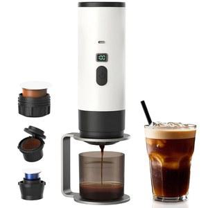 시트리그레인 휴대용 에스프레소 메이커, 캠핑용 핸즈프리 여행용 커피 USB-C가 장착된 자동차 자가 가열 머신, RV/오피스/하이킹용 그라운드 & NS 캡슐 포함