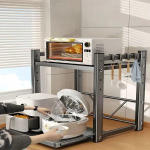 하이퍼랙 높이조절 2단 고강도 대형 단면 세로 진열대 슬라이드 전자레인지선반