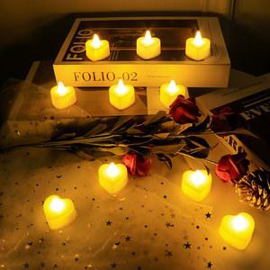 촛불 전기초 캔들 서프라이즈 리모컨 화이트 원형캔들1박스 24개 프로포즈 LED