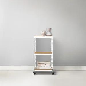 스피드랙 160kg 하중 바퀴선반 3단 30x30x60 국산 강철 앵글선반 웨건