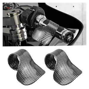 Stacool 2PCS 모터사이클 크루즈 컨트롤 모터사이클/더트바이크용 탄소 섬유 스로틀 어시스트 제어를 위한 범용 액세서리 잠금 장치