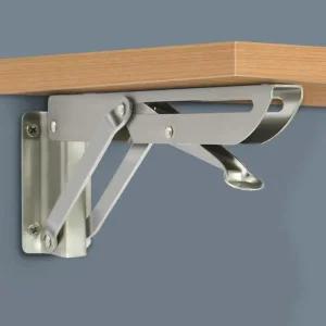 선반대 브라켓 수납 받침대 꺽쇠 접이식 지지대 선반 실버 철물 까치발 8인치 고정