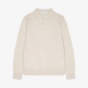 갤러리아 지이크 FW 베이지 캐시미어100 카라 풀오버 니트 PJUCI8010