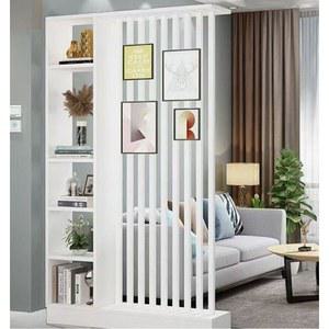 가벽 파티션 공간분리 장식장 수납장 현관 가림막 인테리어 거실 120cm 선반 주방 칸막이 화이트