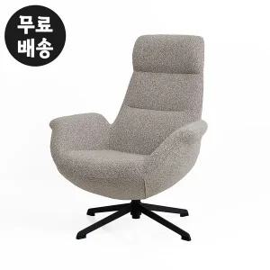 [벤티스가구]노튼 패브릭 라운지 회전 의자 안락 수유 1인 카페 의자 라운지 체어 에그 명품 베이지