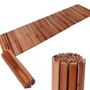 마호가니 롤매트 1800 / 욕실 화장실 베란다 현관 캠핑 원목 발판 발매트