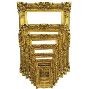 프레임 인테리어 사진 투명 액자 정사각형 앤틱 골드