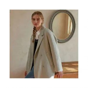 [플라스틱아일랜드][기획] 더블버튼 쇼드맥스 안감 핸드메이드 코트 PP4EC081 793695