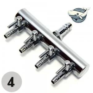 [셀러에이드]세련된 산소공급기 4구 수조용 에어조절 분배기