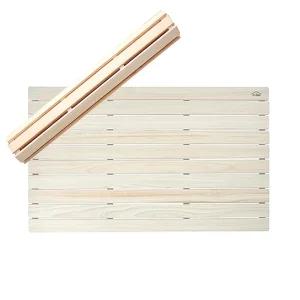 편백나무 롤링 발매트 소 (민자) / 욕실 화장실 베란다 현관 캠핑 원목 발판