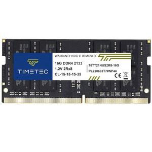 타임텍 16GB DDR4 2133MHz PC4-17000 비-ECC 버퍼링 1.2V CL15 2Rx8 듀얼 랭크 260핀 SODIMM 노트북 PC 컴퓨터 메모리 RAM 모듈 업그레이드(16GB)
