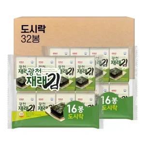 [내일도착] 삼육김 광천 재래 도시락김 4g, 32봉