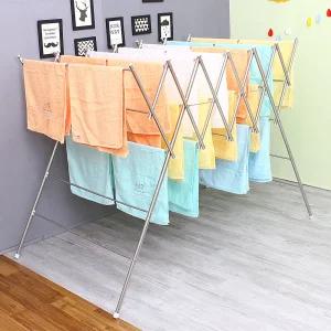 W형 빨래건조대 7단 /올스텐 이불 수건 베란다 빨래걸이