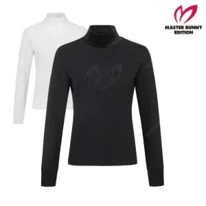 MASTER BUNNY 여성 겨울 빅 심볼 모크넥 기모 티셔츠 21-D4TR507