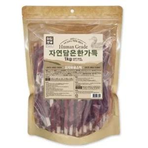 자연담은 한가득 1kg 오리스틱애완견간식 반려견 강아지영양 댕댕이 개껌 애견 강아지 멍멍이