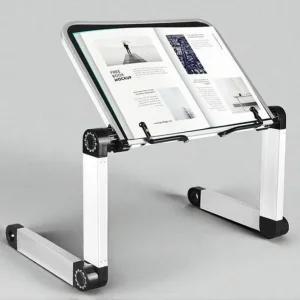 각도조절 접이식 독서대 노트북 태블릿 거치대 알루미늄 받침대 다용도 휴대용학생용품 공부스탠드 미니 책