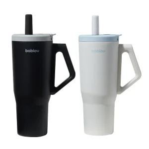 바블로브 인피니티 보온보냉 대용량 빨대 316고급스텐텀블러 1090ml