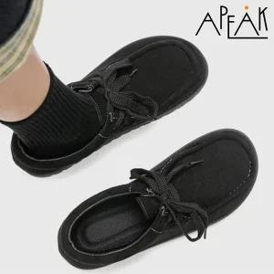 남자 블랙 스웨이드 왈라비 스타일 로퍼 캐주얼화 남성 데일리슈즈