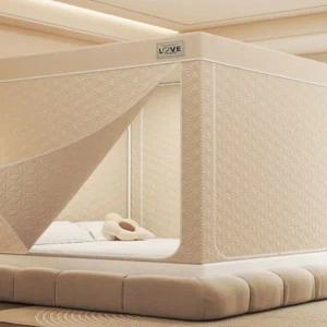 사각 수면텐트 수면돔 난방텐트 보온 실내 난방 방풍 누빔 우풍 우풍차단