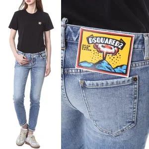 [디스퀘어드2][명품] 디스퀘어드2 디스퀘어드 볼케이노 카툰 래더패치 빈티지