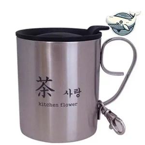 가벼운 등산용 스텐 머그컵 캠핑 여행용 다용도
