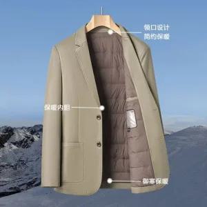 남성용 정장 자켓 겨울 패딩 가죽 재킷 캐주얼 따뜻한 패션 힛템